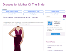 Tablet Screenshot of dressesmotherofthebride.com